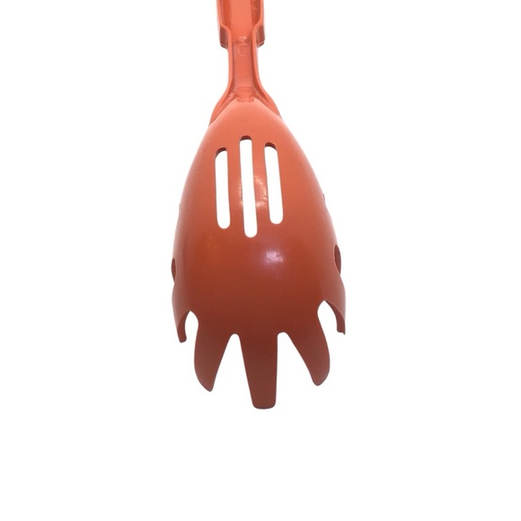 Ekco Pasta Server Spaghetti Spoon Orange Heat-Resistant Nylon Slotted Utensil - Picture 4 of 13